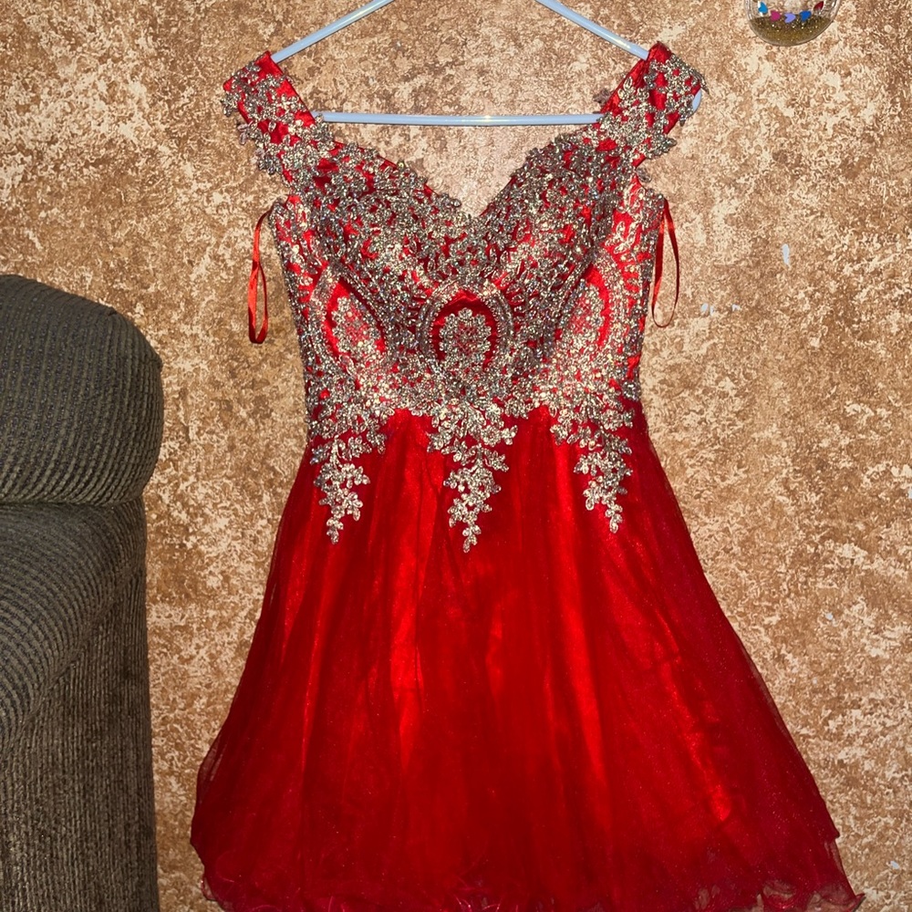 Red/champagne on top - Size - Extra Small